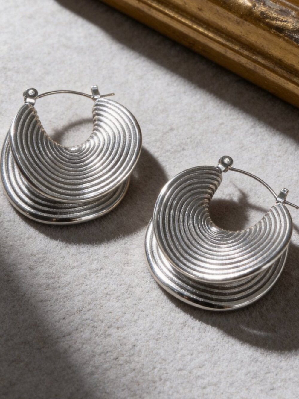 Textured Hoop Earrings